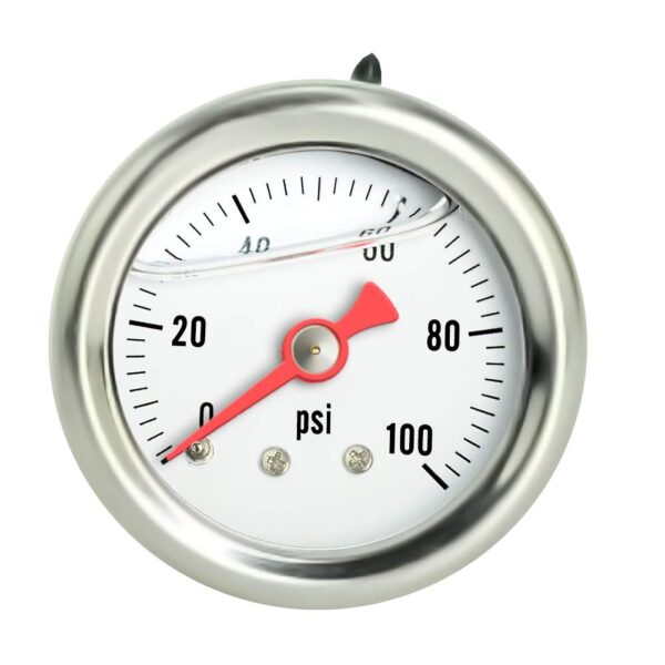 Pressure Gauge S.S. Gel Filled Pressure measuring range-100 psi